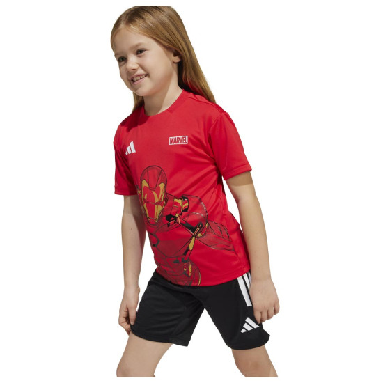 Adidas Παιδικό σετ Marvel Iron Man Tee and Shorts Set Adidas Παιδικό σετ Marvel Iron Man Tee and Shorts Set